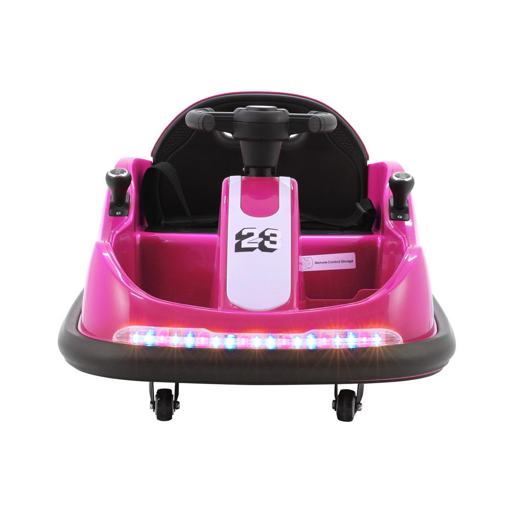 Rigo Kids Ride On Car Bumper Kart 6V Electric Toys Cars Remote Control Pink 5