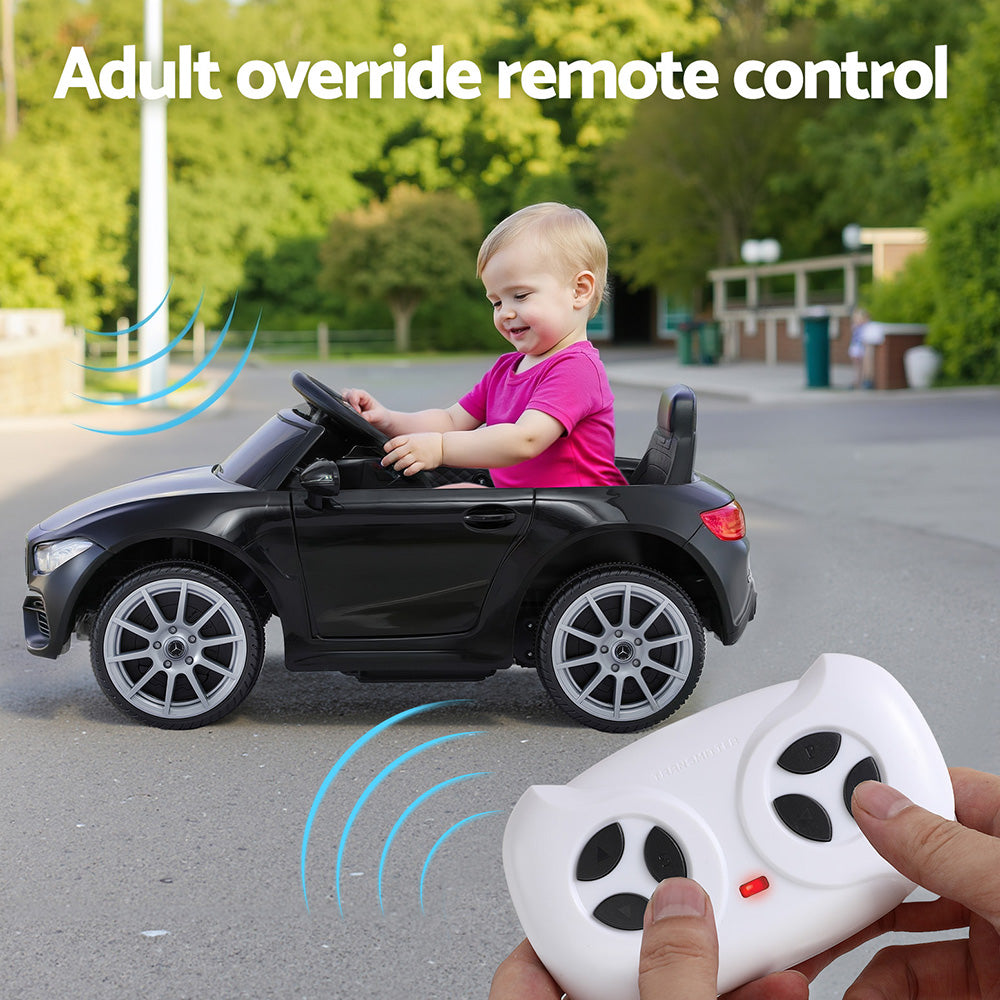 Kids Electric Ride On Car Licensed Outdoor Toys Cars Music Remote Black 6