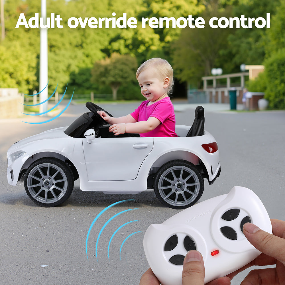 Kids Electric Ride On Car Licensed Outdoor Toys Cars Music Remote White 7