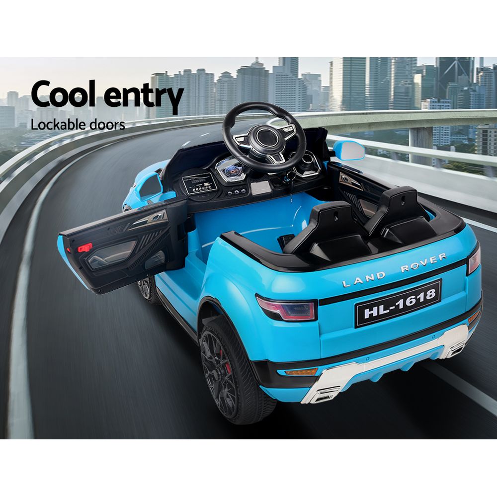 Rigo Kids Electric Ride On Car SUV Range Rover-inspired Toy Cars Remote 12V Blue 5