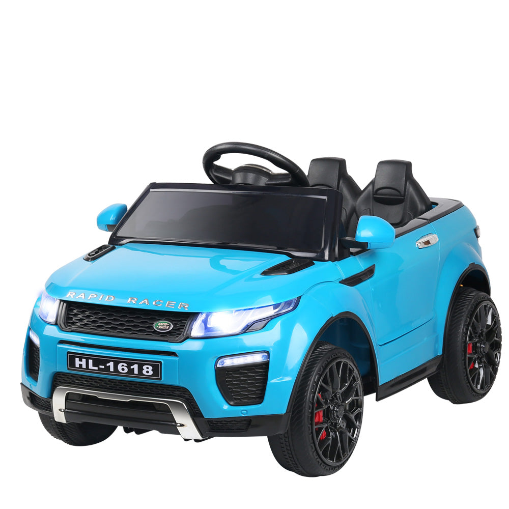 Rigo Kids Electric Ride On Car SUV Range Rover-inspired Toy Cars Remote 12V Blue 7