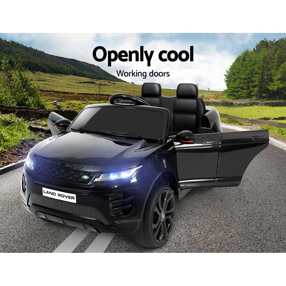 Kids Electric Ride On Car Land Rover Licensed Toy Cars Remote 12V Battery Black 4