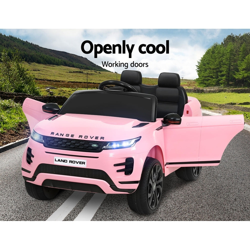 Kids Electric Ride On Car Land Rover Licensed Toy Cars Remote 12V Battery Pink 3
