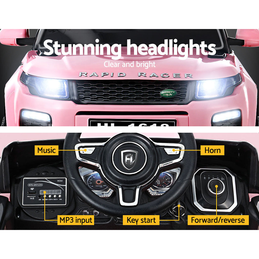 Rigo Kids Electric Ride On Car Range Rover-inspired Toy Cars Remote 12V Pink 4
