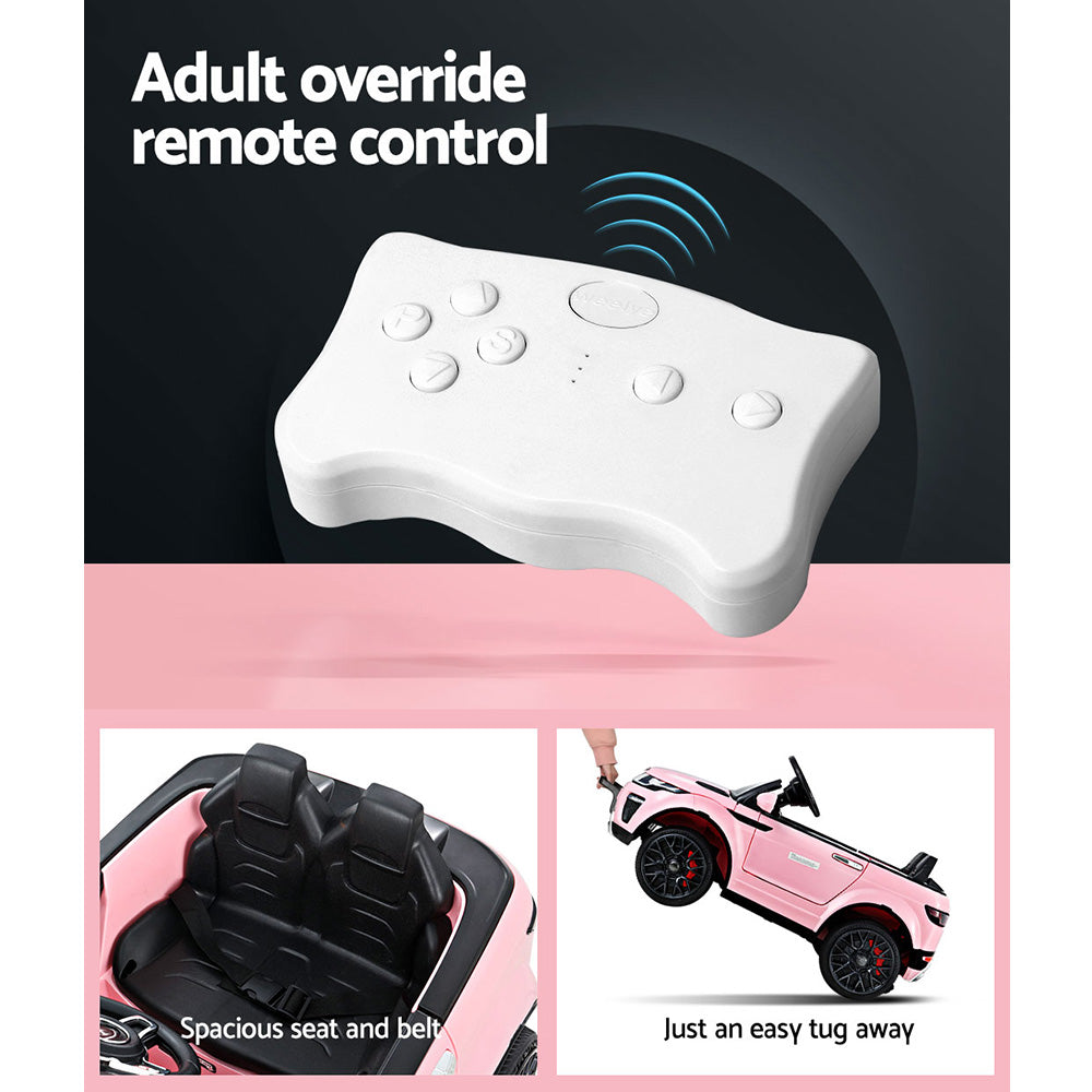 Rigo Kids Electric Ride On Car Range Rover-inspired Toy Cars Remote 12V Pink 6