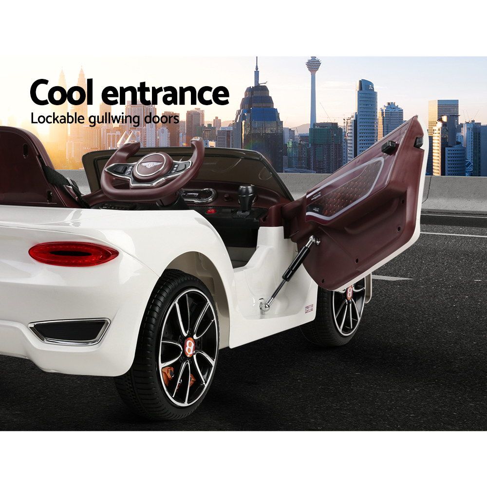 Kids Electric Ride On Car Bentley Licensed EXP12 Toy Cars Remote 12V White 5