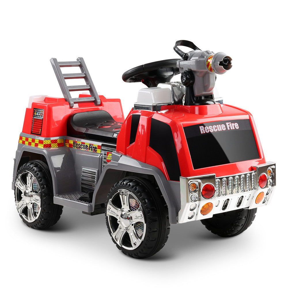 Rigo Kids Electric Ride On Car Fire Engine Fighting Truck Toy Cars 6V Red 8