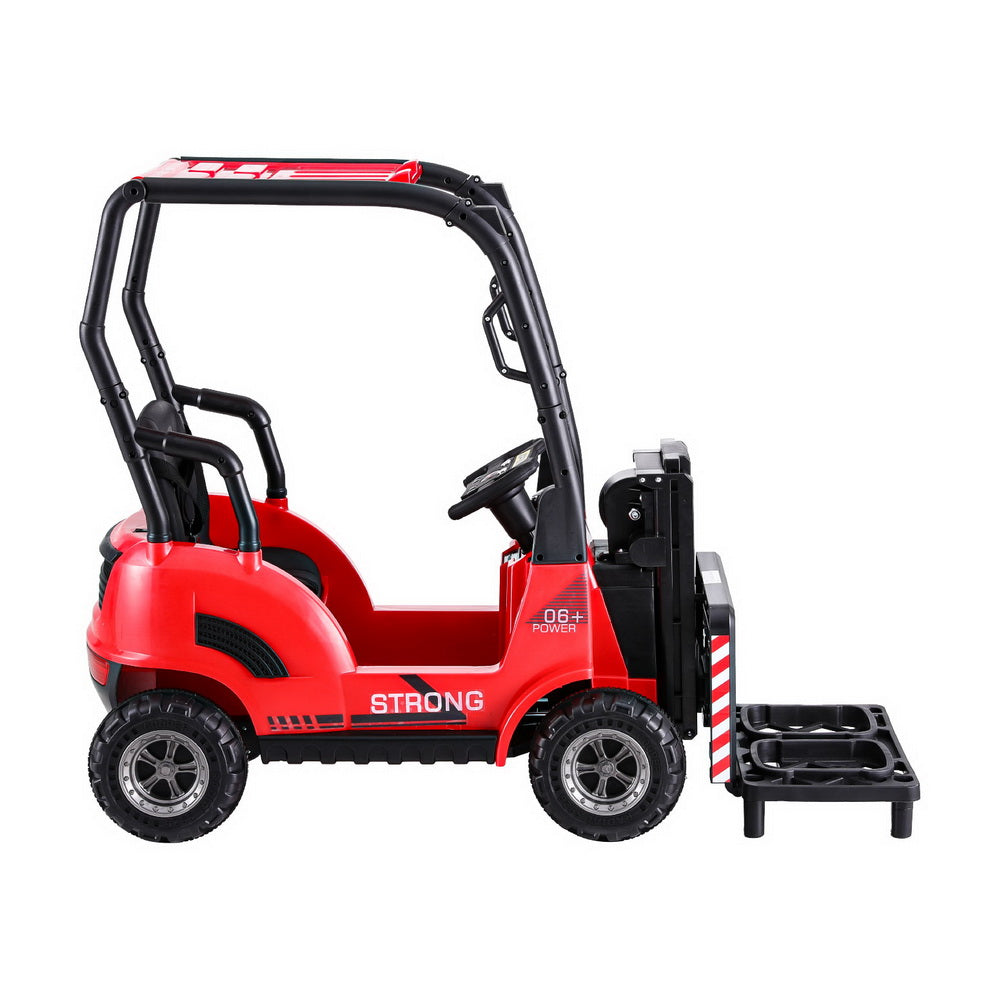 Rigo Kids Electric Ride On Car Forklift Loader Toys Cars Horn Remote 12V Red 3