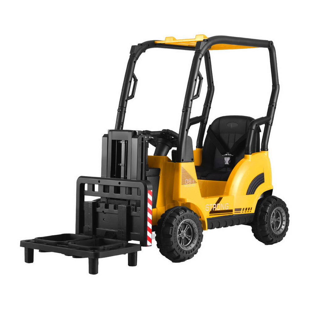 Rigo Kids Electric Ride On Car Forklift Loader Toys Cars Horn Remote 12V Yellow 7
