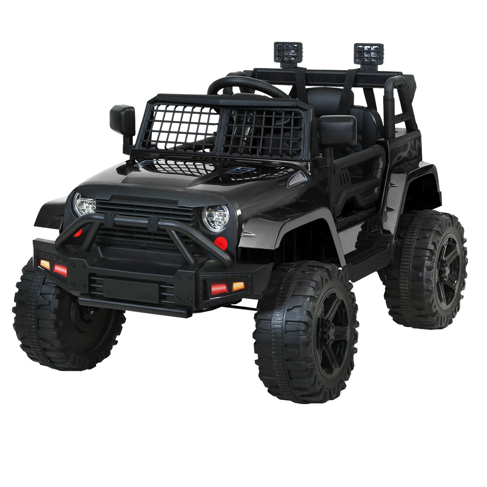Rigo Kids Electric Ride On Car Jeep Toy Cars Remote 12V Black 7