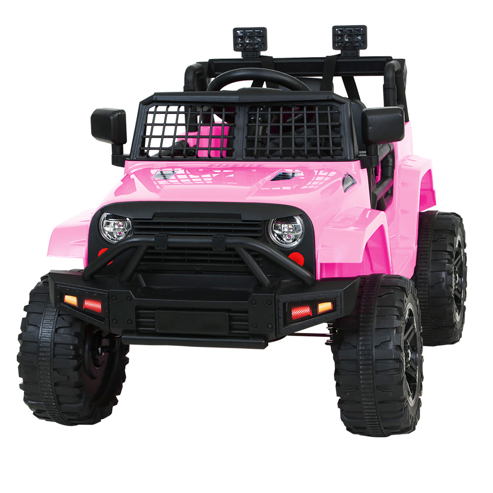 Rigo Kids Electric Ride On Car Jeep Toy Cars Remote 12V Pink 3