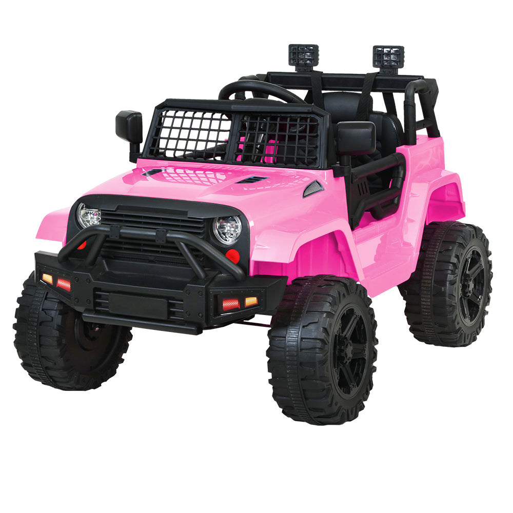 Rigo Kids Electric Ride On Car Jeep Toy Cars Remote 12V Pink 7