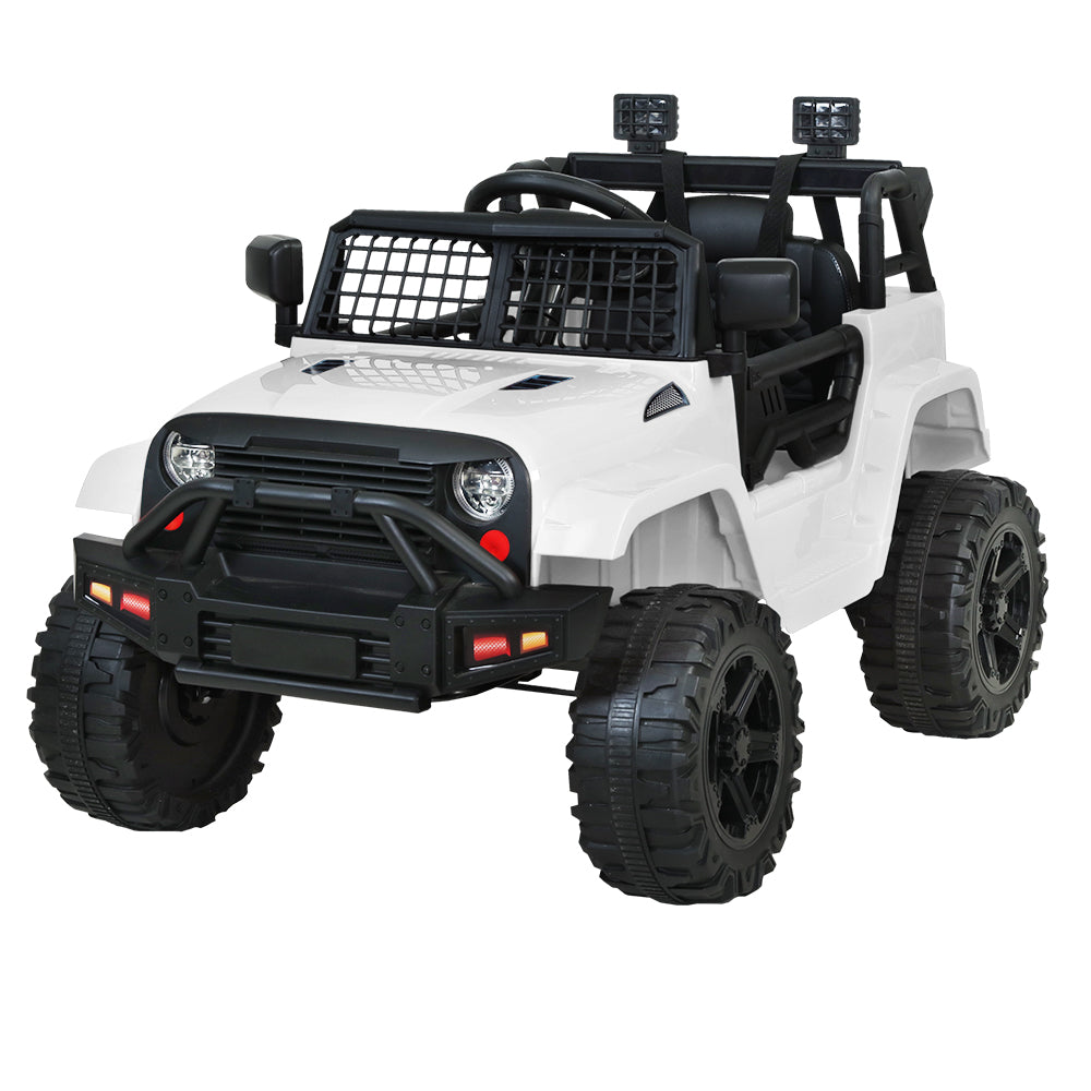 Rigo Kids Electric Ride On Car Jeep Toy Cars Remote 12V White 6