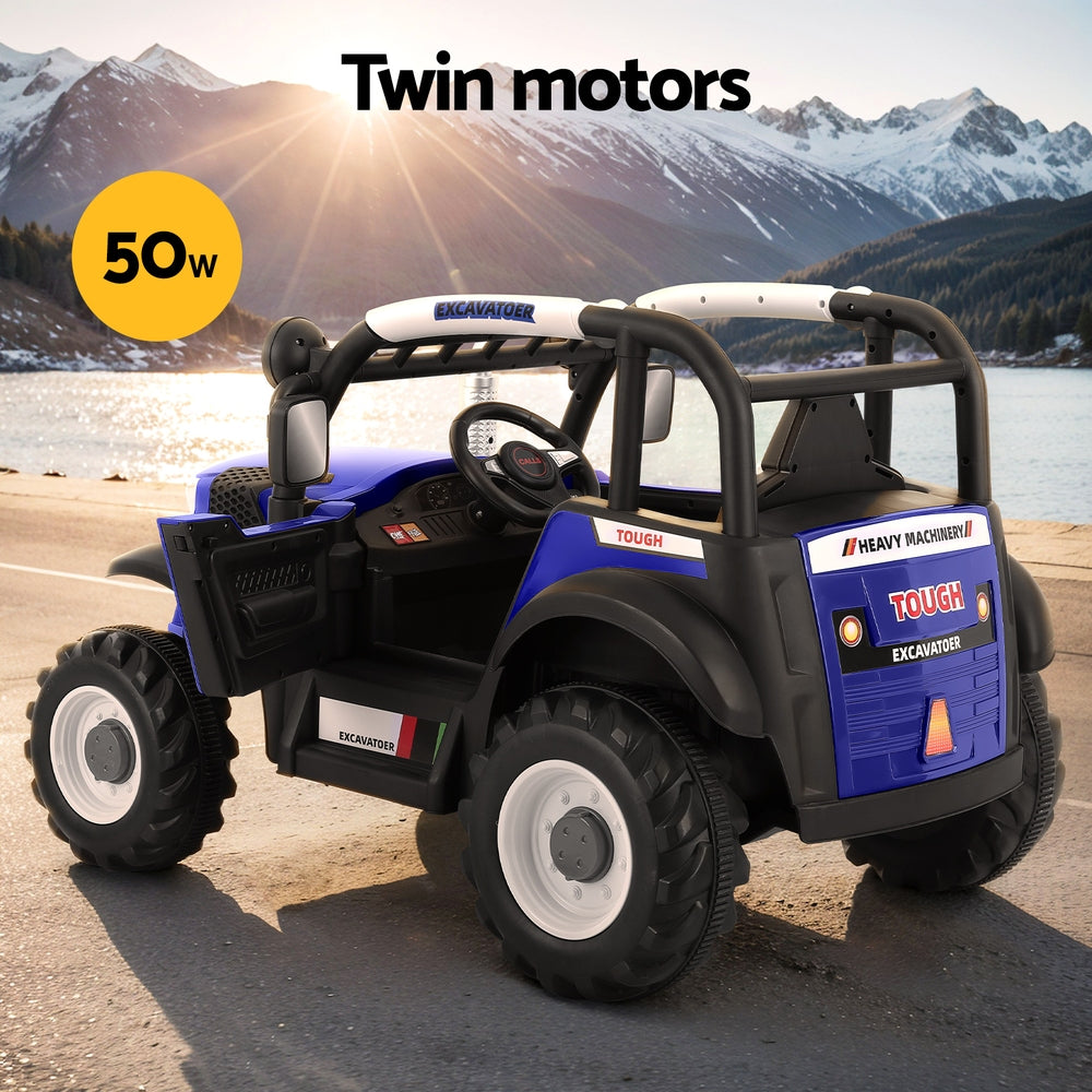 Rigo Kids Electric Ride On Car Off Road Jeep Remote 12V Blue 4