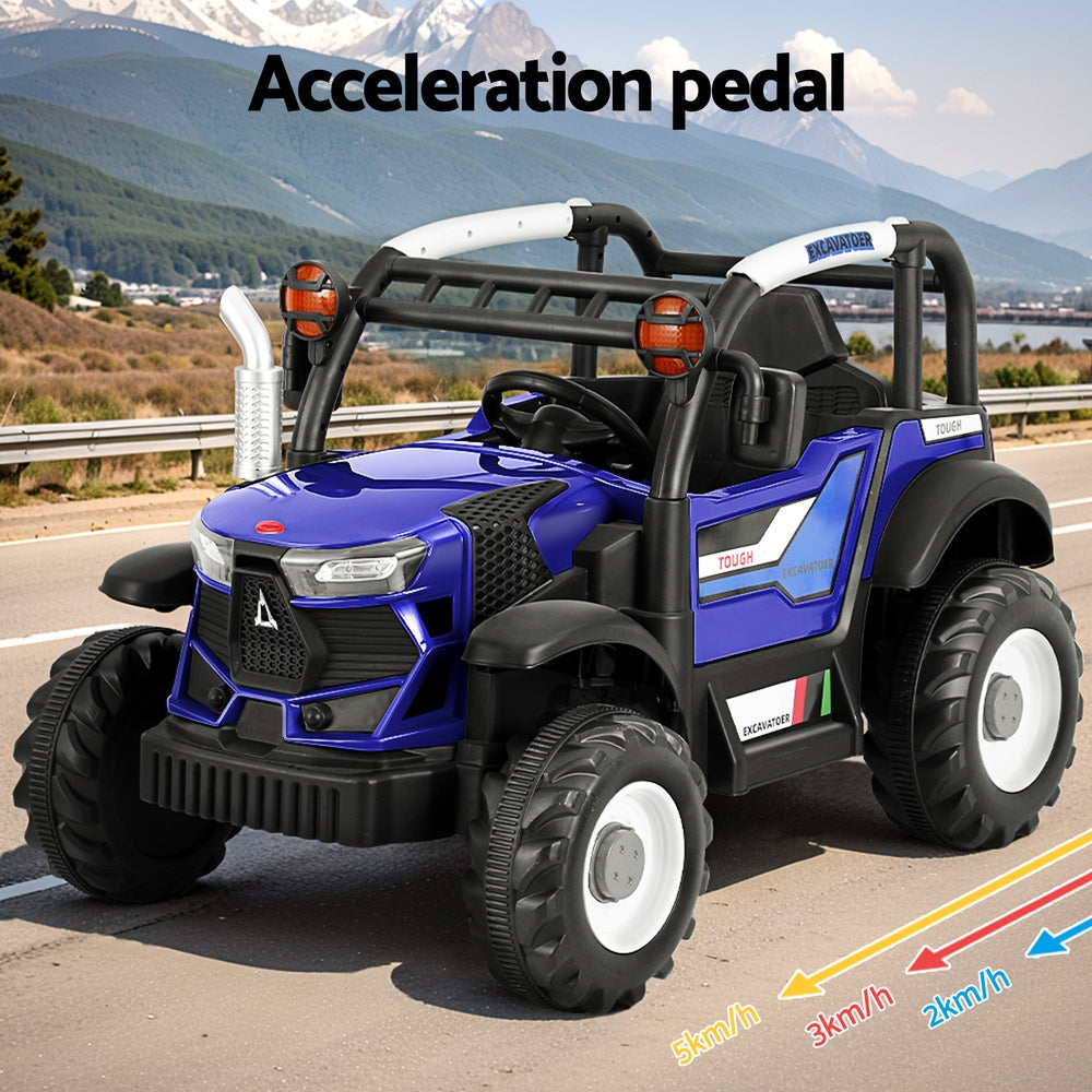 Rigo Kids Electric Ride On Car Off Road Jeep Remote 12V Blue 5