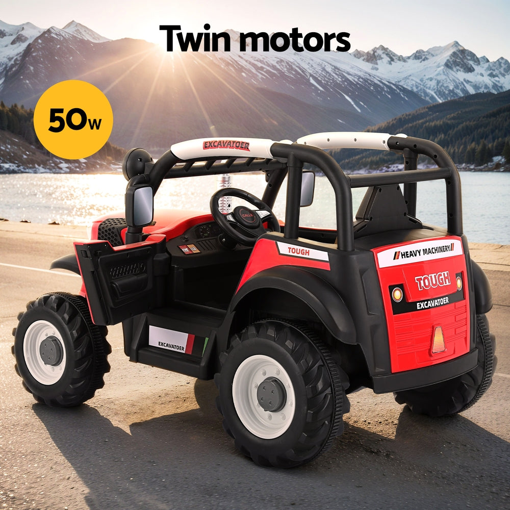 Rigo Kids Electric Ride On Car Off Road Jeep Remote 12V Red 4