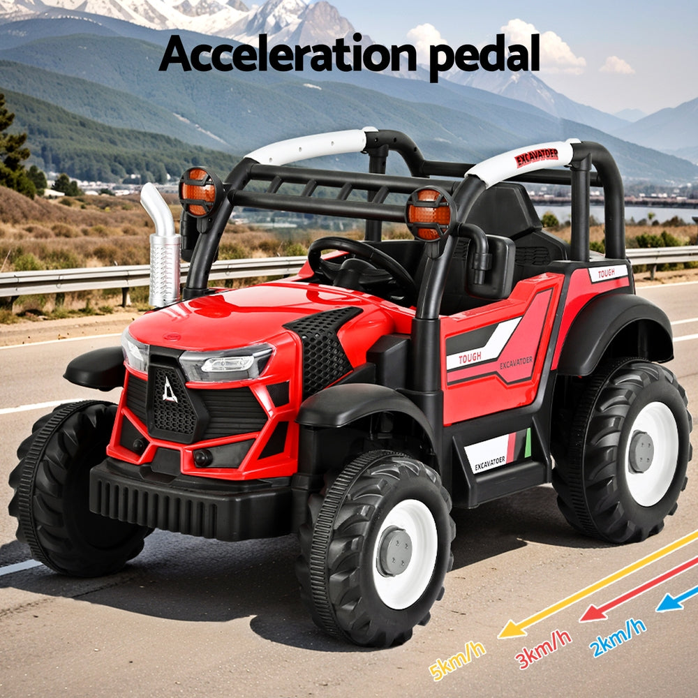 Rigo Kids Electric Ride On Car Off Road Jeep Remote 12V Red 5