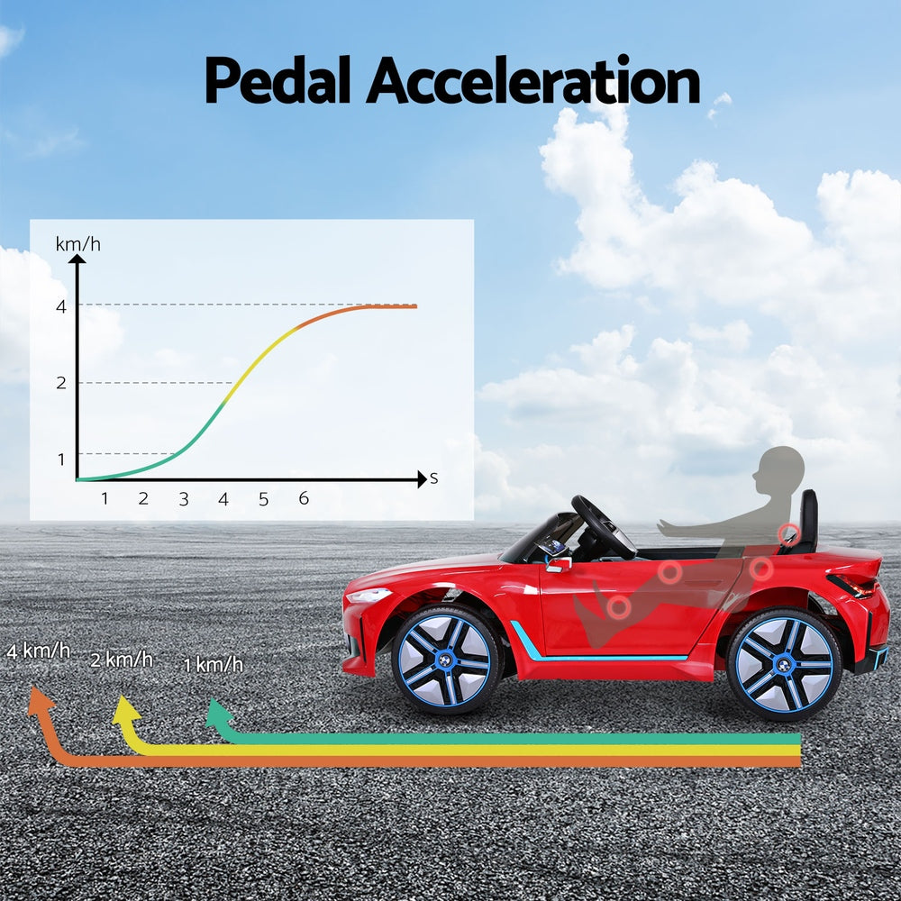 Kids Ride On Car BMW Licensed I4 Sports Remote Control Electric Toys 12V Red 6