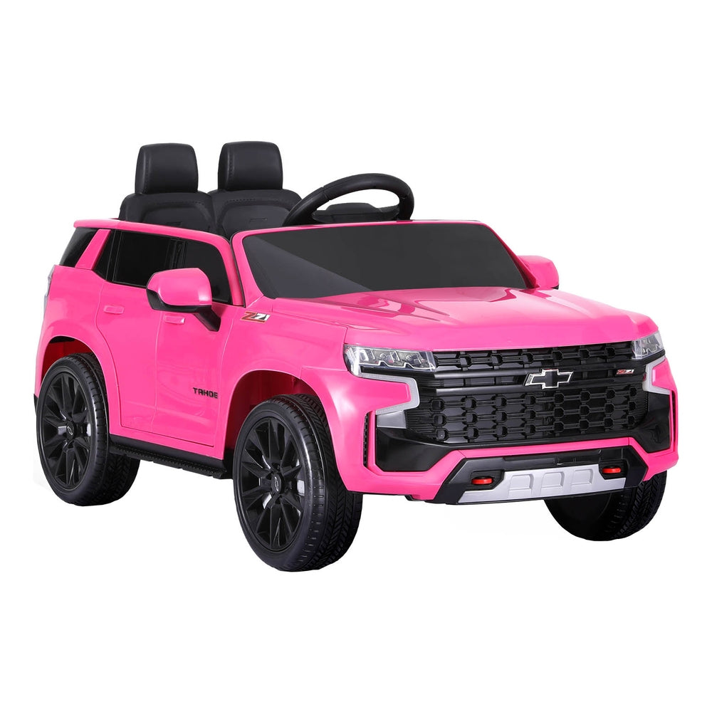 Kids Ride On Car Licensed Chevrolet Tahoe Electric Toys Horn Remote 12V Pink 7