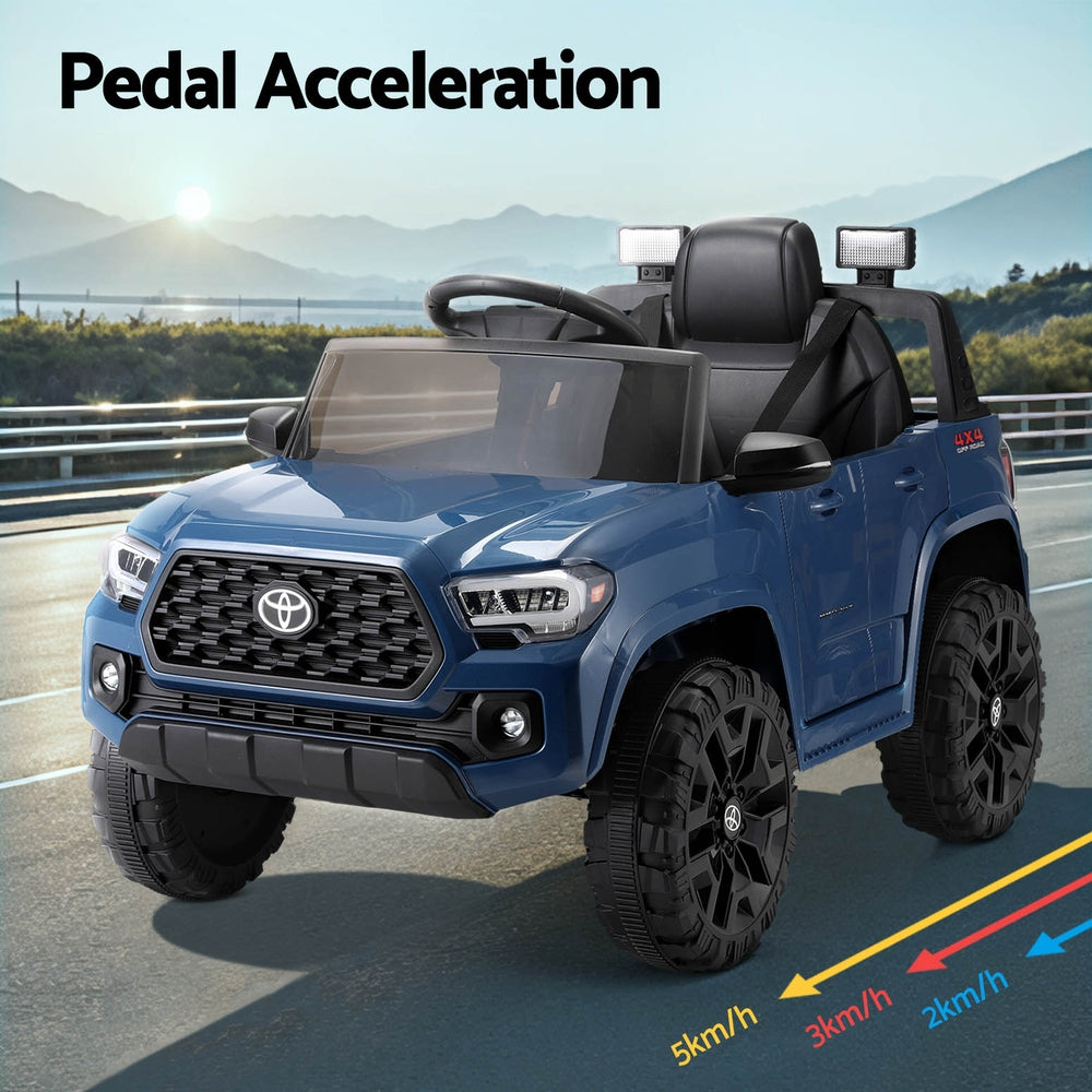 Kids Electric Ride On Car Toyota Tacoma Off Road Jeep Toy Cars Remote 12V Blue 5