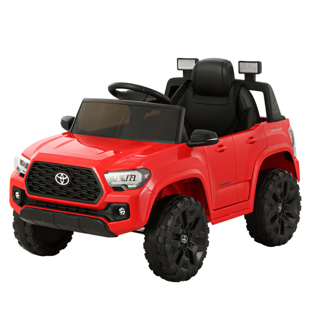 Kids Electric Ride On Car Toyota Tacoma Off Road Jeep Toy Cars Remote 12V Red 4