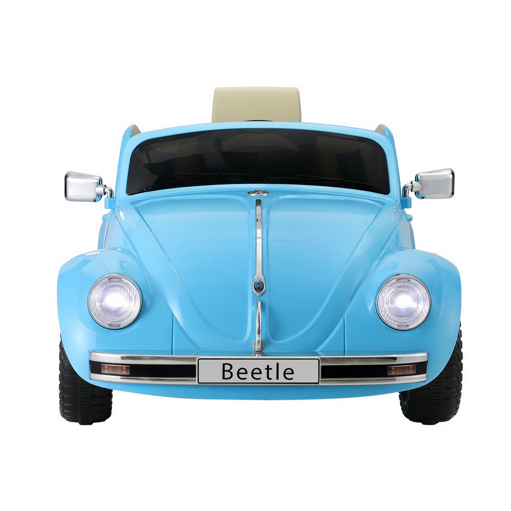 Kids Ride On Car Licensed Volkswagen Beetle Electric Toys Horn Remote 6V Blue 3