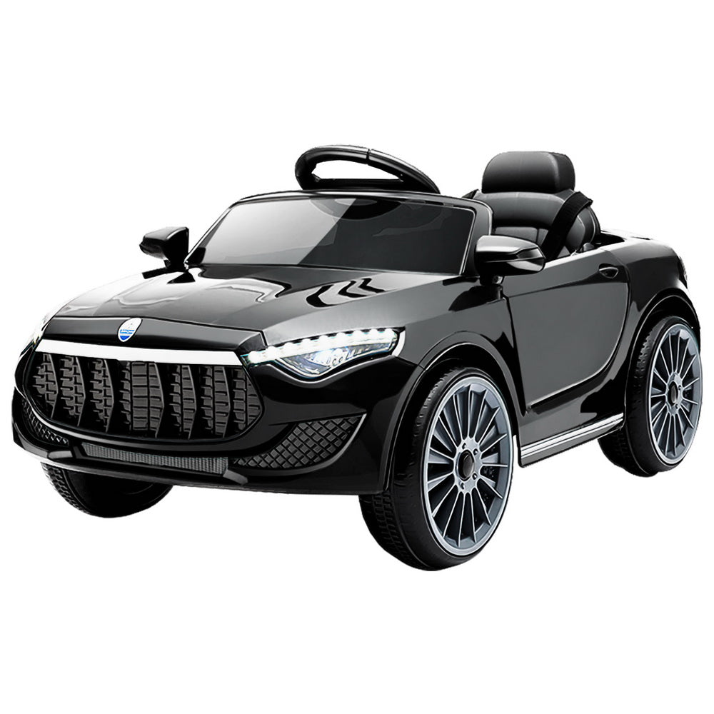 Rigo Kids Electric Ride On Car Toys Cars Horn Music Remote Control 12V Black 8