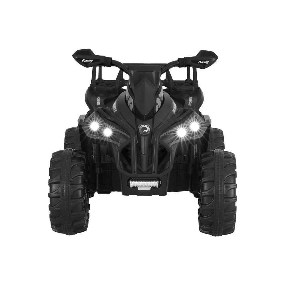 Rigo Kids Ride On Car ATV Quad Motorbike Storage Rack Electric Toys 12V Black 3