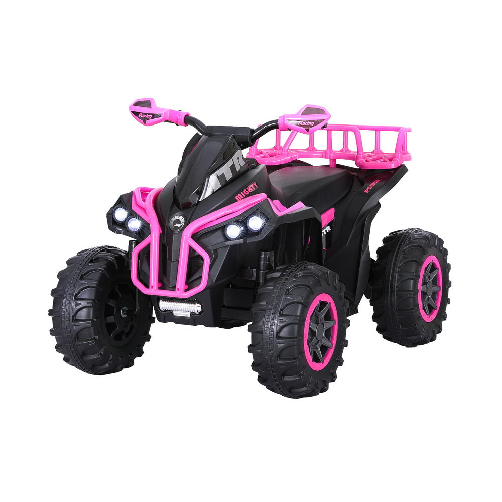 Rigo Kids Ride On Car ATV Quad Motorbike Storage Rack Electric Toys 12V Pink 7