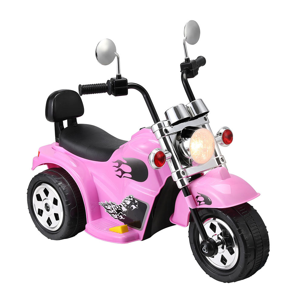 Rigo Kids Ride On Car Motorcycle Motorbike Electric Toys Horn Music 6V Pink 7