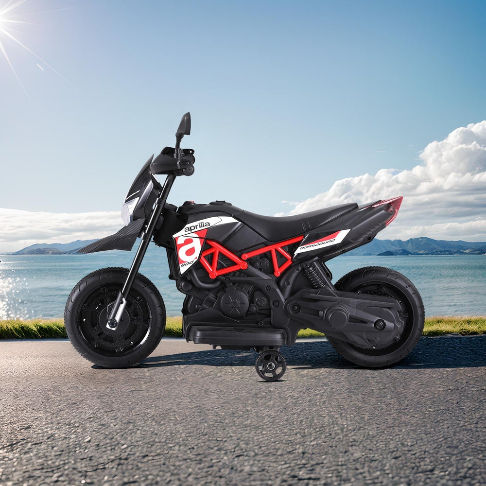 Kids Electric Ride On Car Motorcycle Motorbike Aprilia Licensed Dorsoduro 900 5