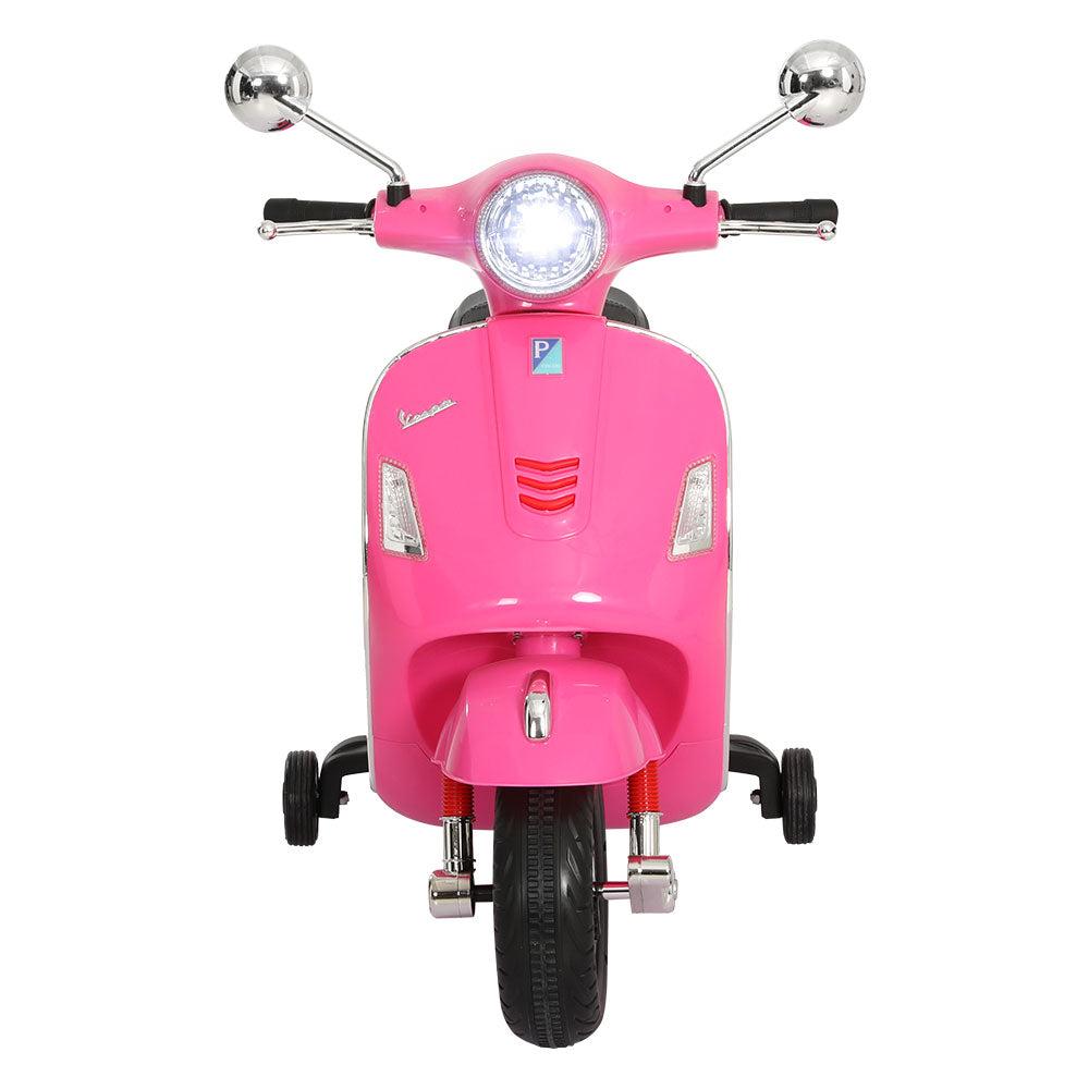 Kids Electric Ride On Car Motorcycle Motorbike Vespa Licensed GTS Pink 3