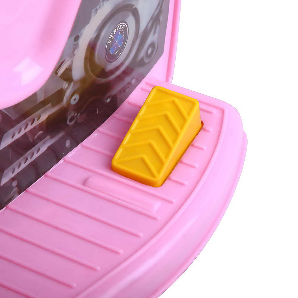 Rigo Kids Electric Ride On Police Motorcycle Motorbike 6V Battery Pink 7