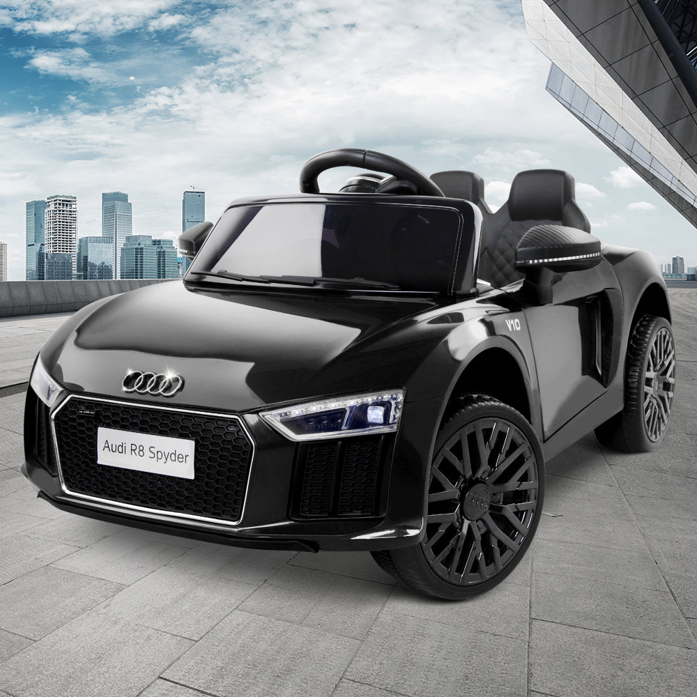 Kids Ride On Car Audi R8 Licensed Sports Electric Toy Cars Black 7