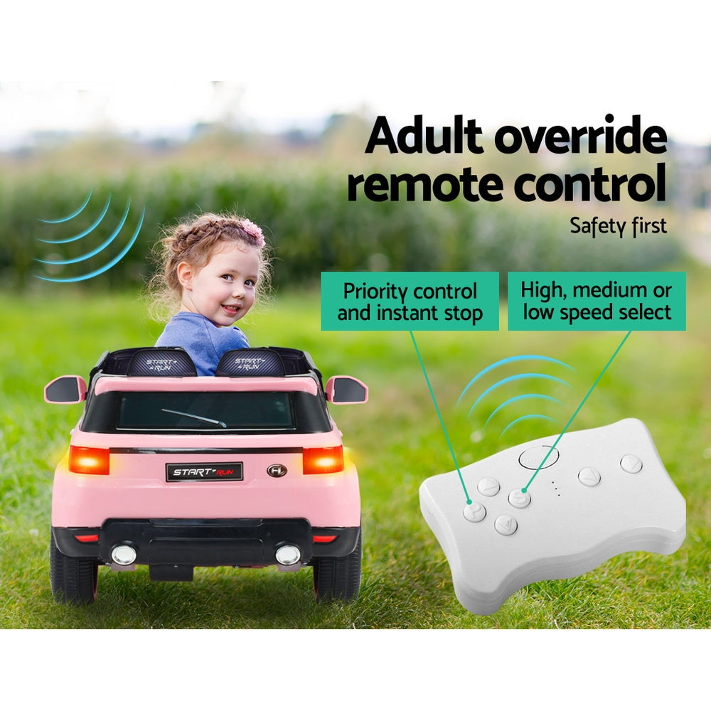 Rigo Ride On Car Kids Electric Ride On Cars SUV Remote 12V Pink 5