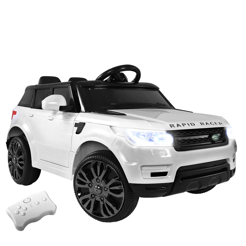 Rigo Kids Electric Ride On Car SUV Range Rover-inspired Cars Remote 12V White 8