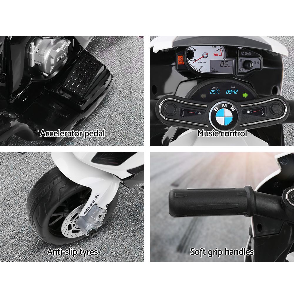 Kids Ride On Car Electric Ride On Cars Motorcycle Motorbike BMW Licensed S1000RR Black 5