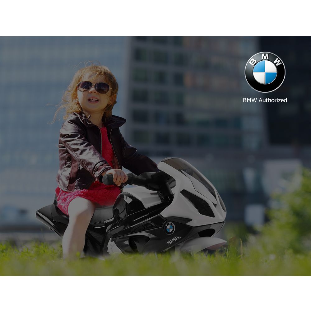 Kids Ride On Car Electric Ride On Cars Motorcycle Motorbike BMW Licensed S1000RR Black 6