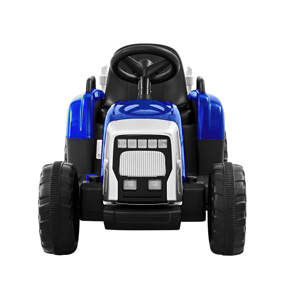 Rigo Kids Electric Ride On Car Tractor Toy Cars 12V Blue 3