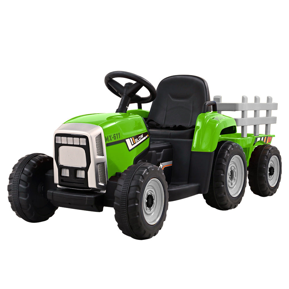 Electric Ride On Car Rigo Kids Ride On Cars Tractor Toy 12V Green 7