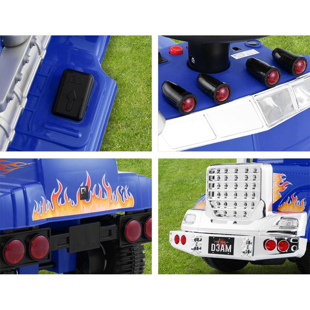 Rigo Kids Electric Ride On Car Truck Motorcycle Motorbike Toy Cars 6V Blue 6
