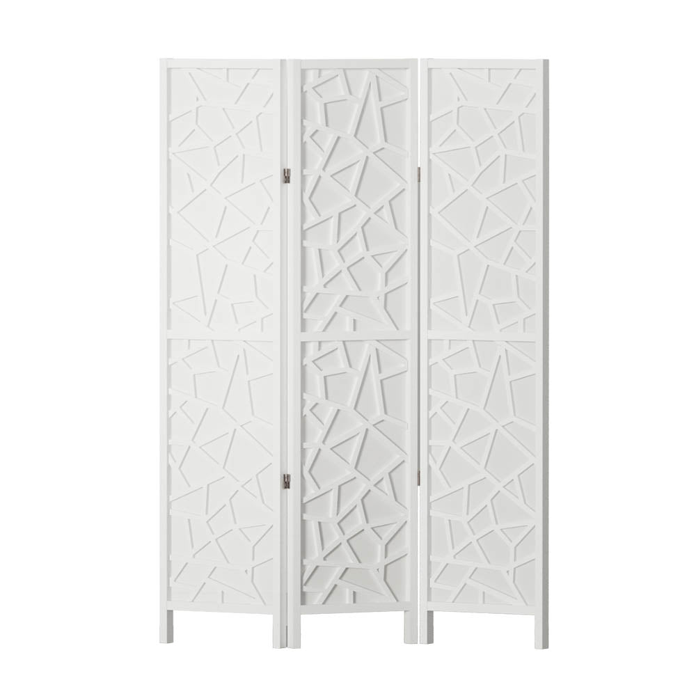 Artiss 3 Panel Room Divider Screen 122x170cm Clover White 3