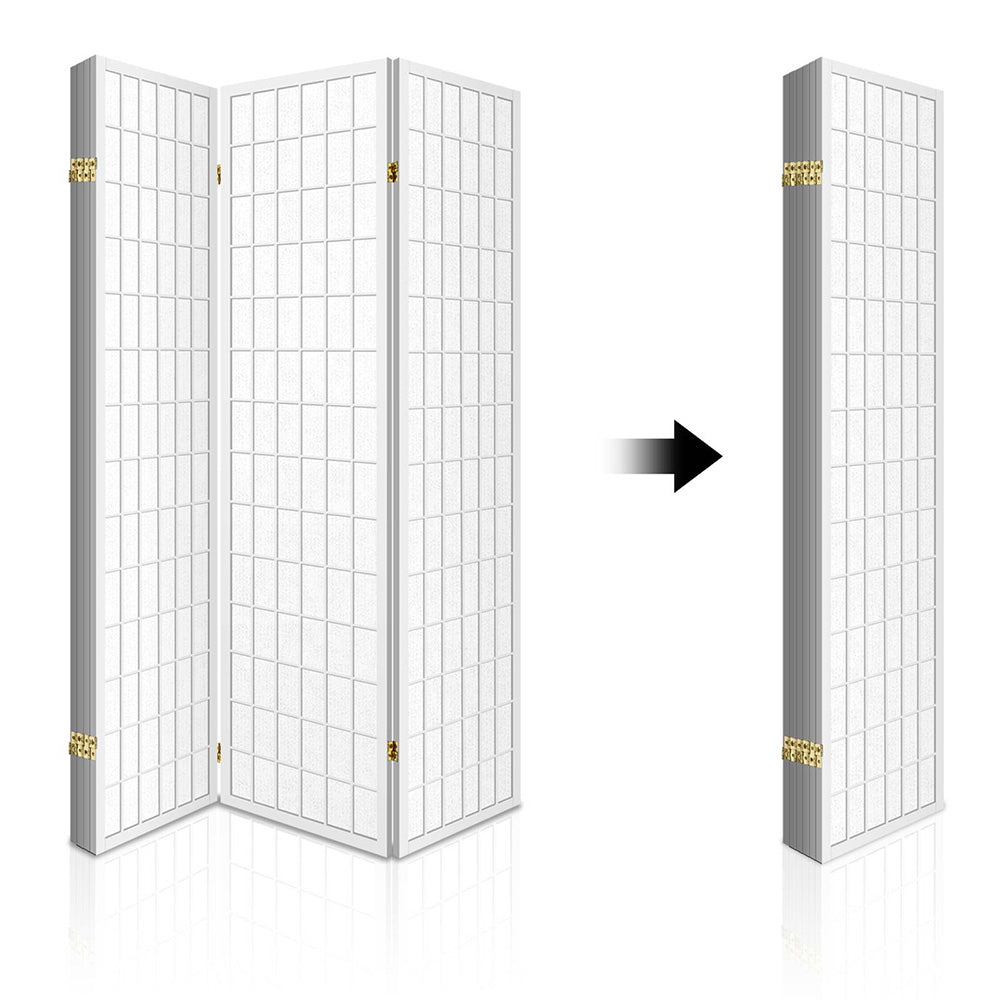 Artiss 6 Panel Room Divider Screen 261x179cm White 5