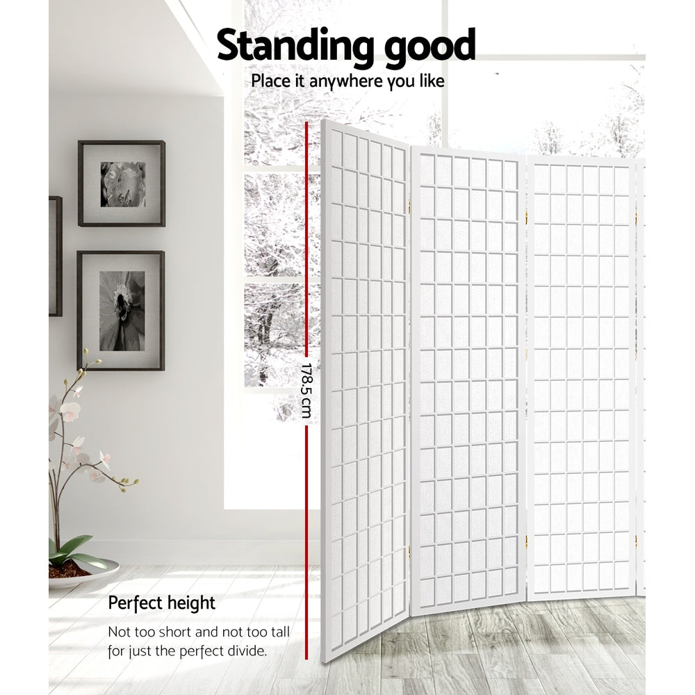 Artiss 8 Panel Room Divider Screen 348x179cm White 3