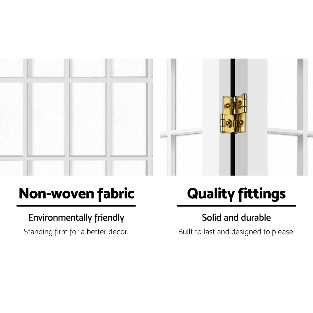 Artiss 8 Panel Room Divider Screen 348x179cm White 4