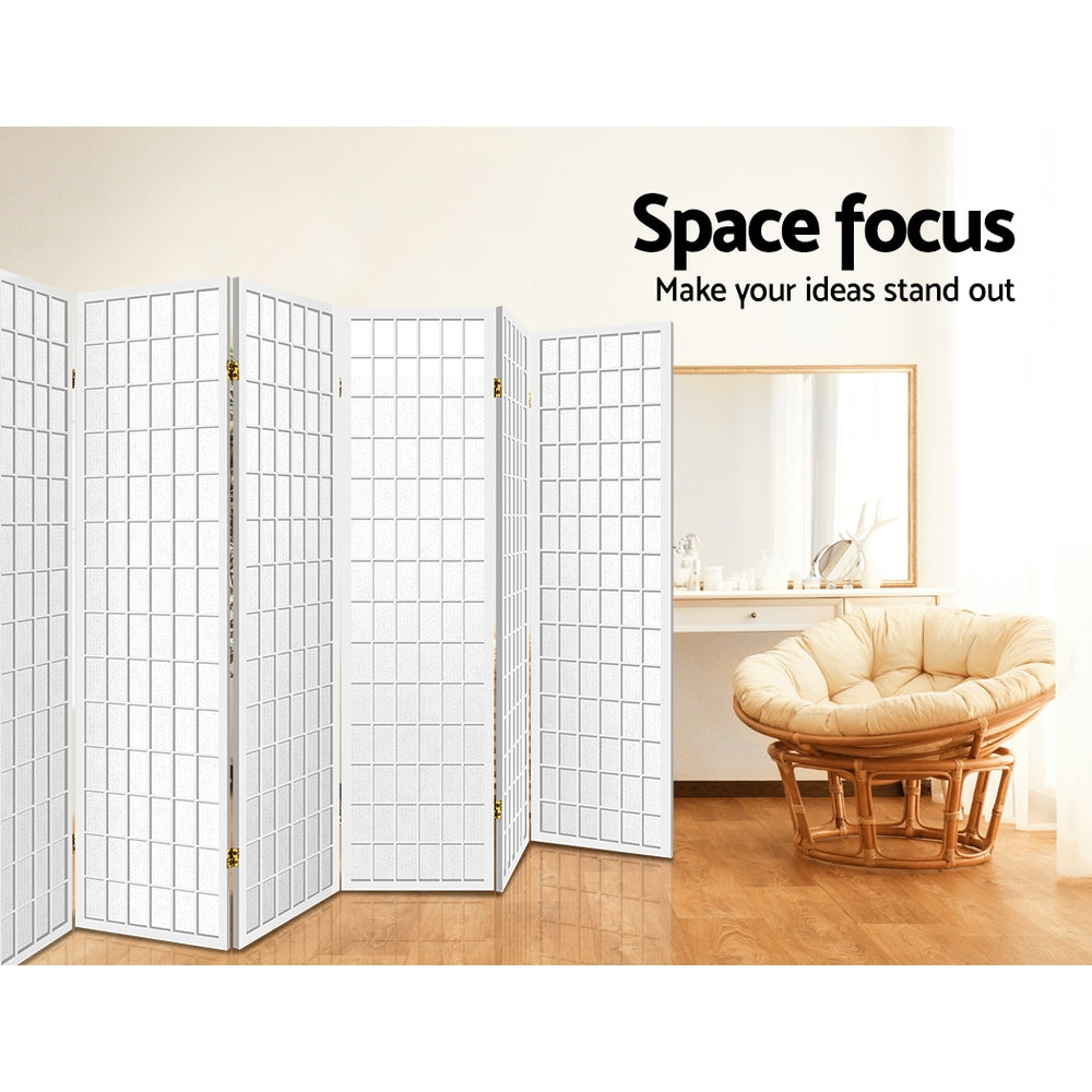 Artiss 8 Panel Room Divider Screen 348x179cm White 6
