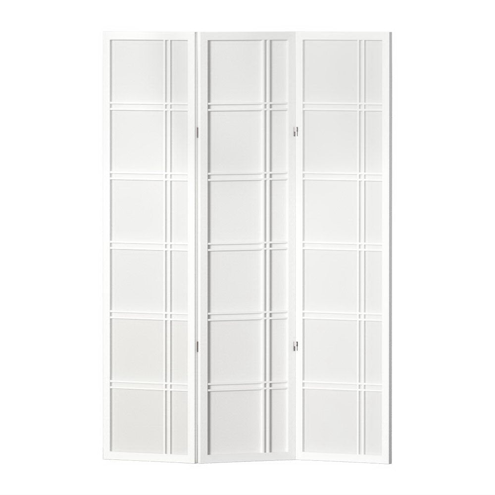 Artiss 3 Panel Room Divider Screen 132x179cm Nova White 7