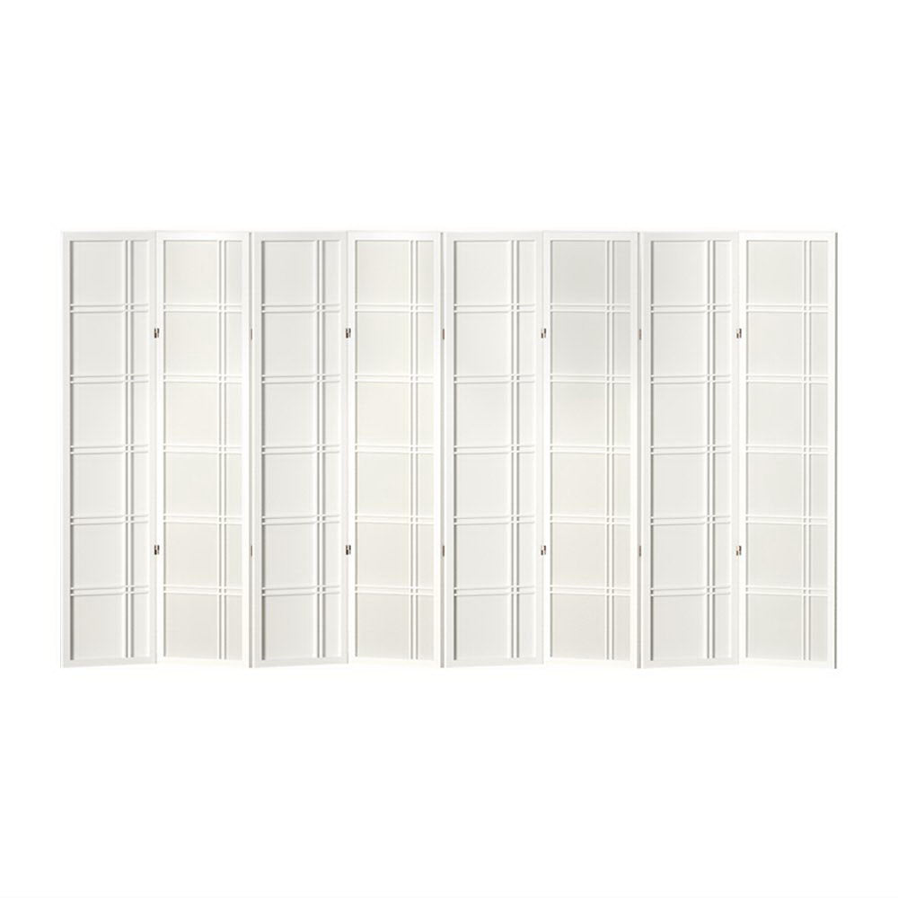 Artiss 8 Panel Room Divider Screen 353x179cm Nova White 3