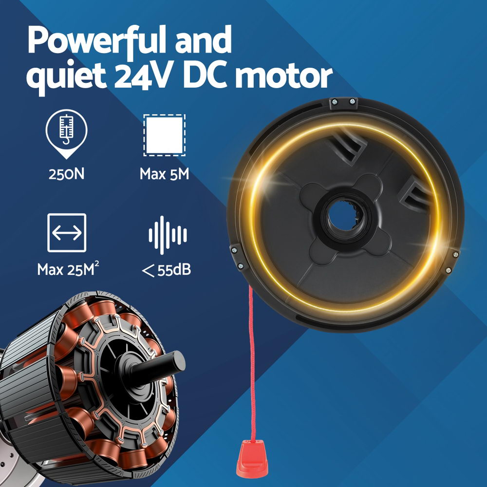 UL-tech Garage Roller Door Opener 250N Motor Auto Safety Reverse 220V 4