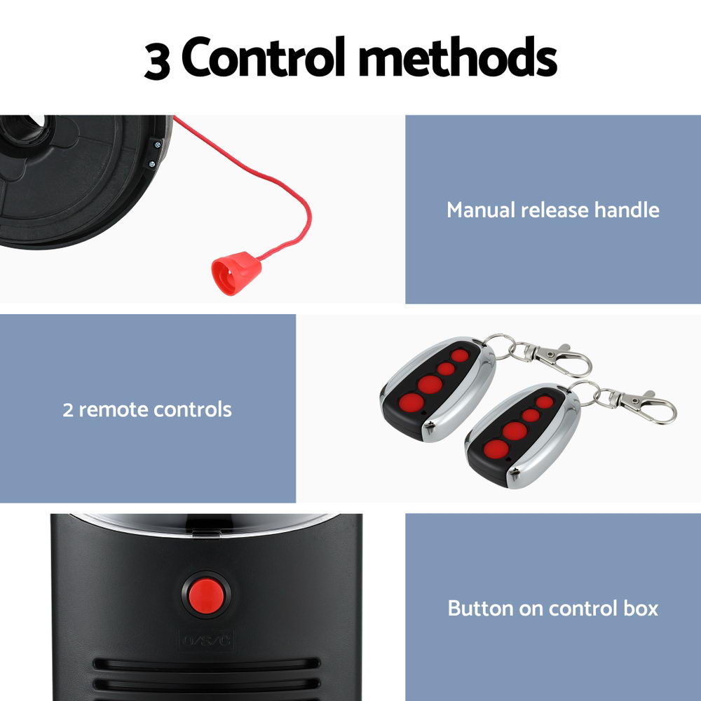 UL-tech Garage Roller Door Opener 250N Motor Auto Safety Reverse 220V 6